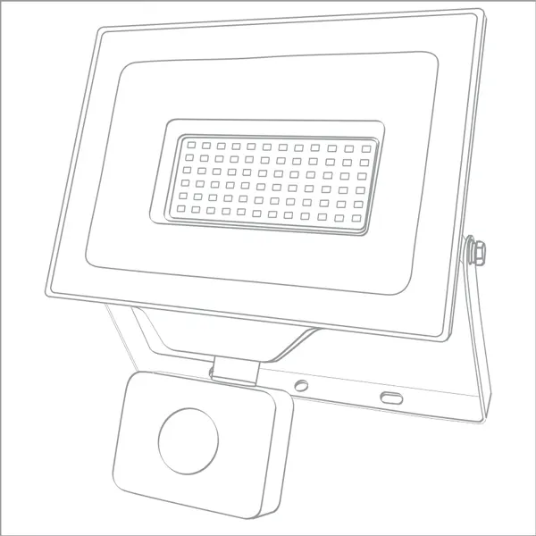 LED FLOOD LIGHT OPTIMUS 50W SENSOR